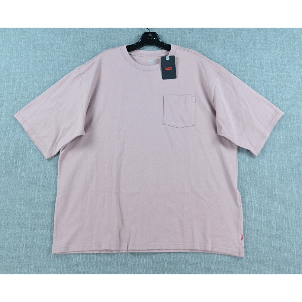 Levi's T-Shirt Men's L Dust Rose Loose Fit Pocket Tee Crew Neck Half Sleeve NWT
